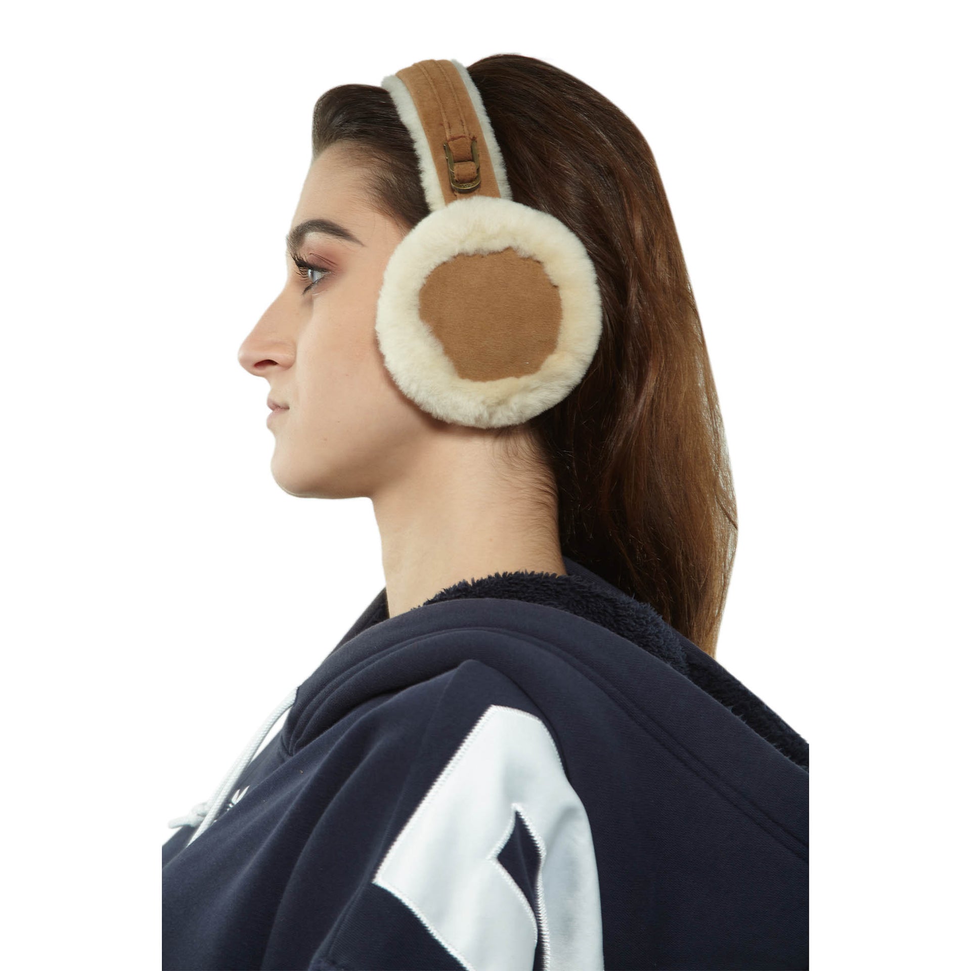 Ugg  Double U Logo Shearling Earmuff  Womens Style : 5801