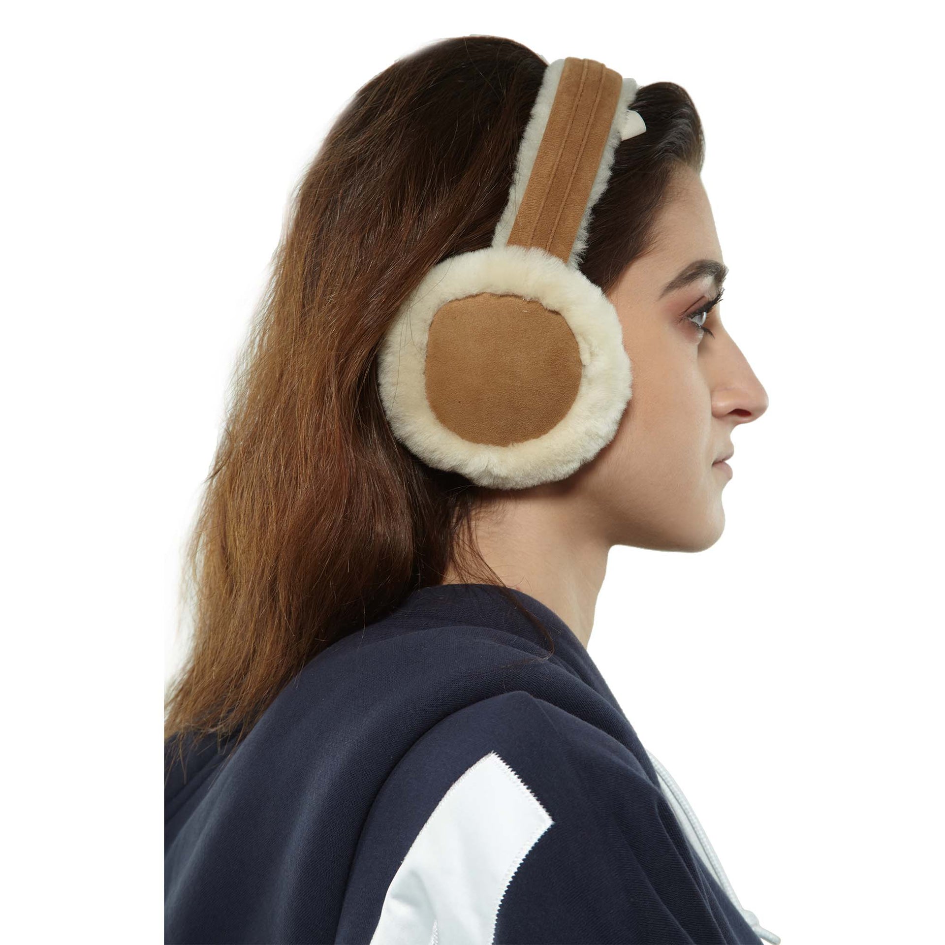 Ugg  Double U Logo Shearling Earmuff  Womens Style : 5801