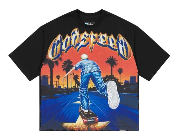 God Speed Kick Push T-shirt Mens Style : Gs-kpt