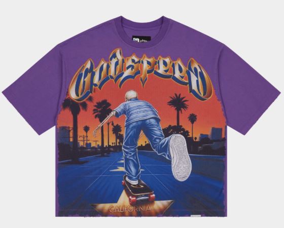 God Speed Kick Push T-shirt Mens Style : Gs-kpt
