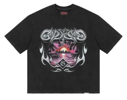 God Speed Liberty Sunset T-shirt Mens Style : Gs-lst