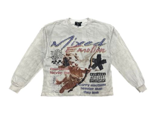 Mixed Emotion Triplets Longsleeve T-shirt Mens Style : Mix-tlst