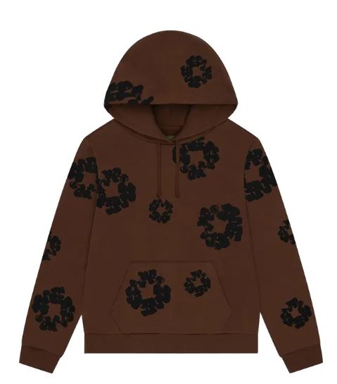 Denim Tears Black Cotton Wreath Hoodie Mens Style : Fw25thd1207