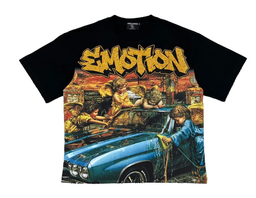 Mixed Emotion Angel Wash Tee Mens Style : Mix-awt