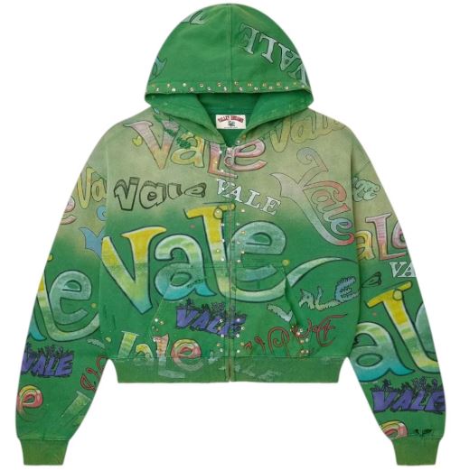 Vale Forever Spearmint Zip Up Hoodie Mens Style : Vale-smzuh
