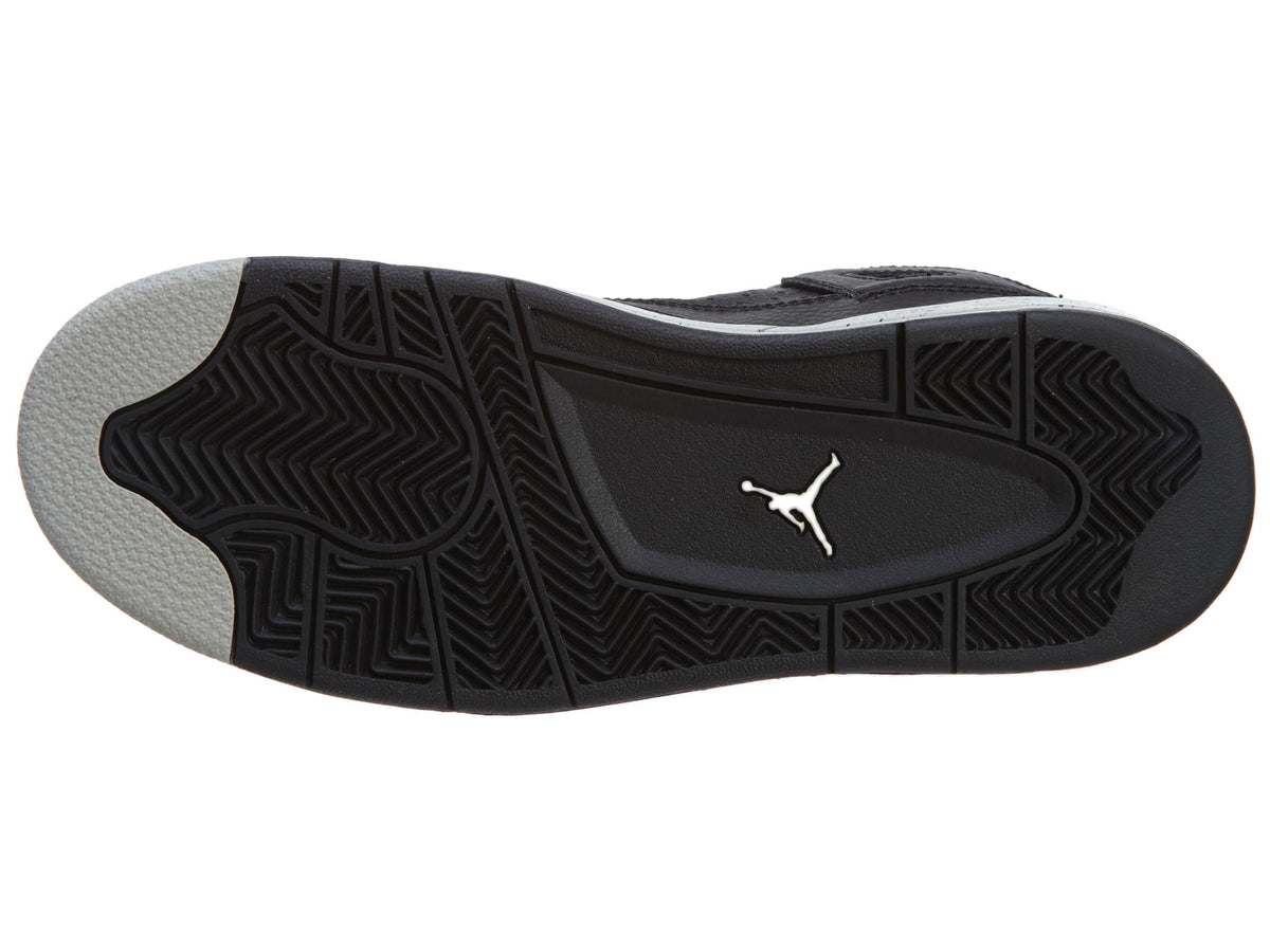 Nike Jordan 4 Retro LS BP Black Tech Grey Oreo  Boys / Girls Style :707430