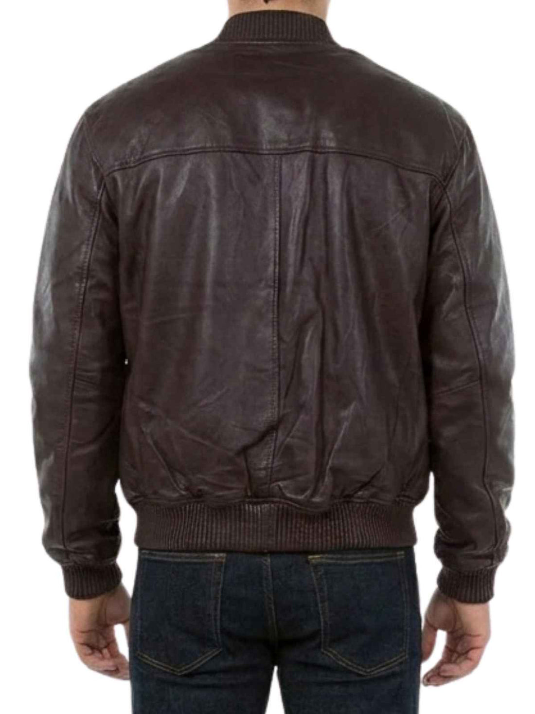 Hudson Outerwear Basic Leather Jacket Mens Style : HU00241
