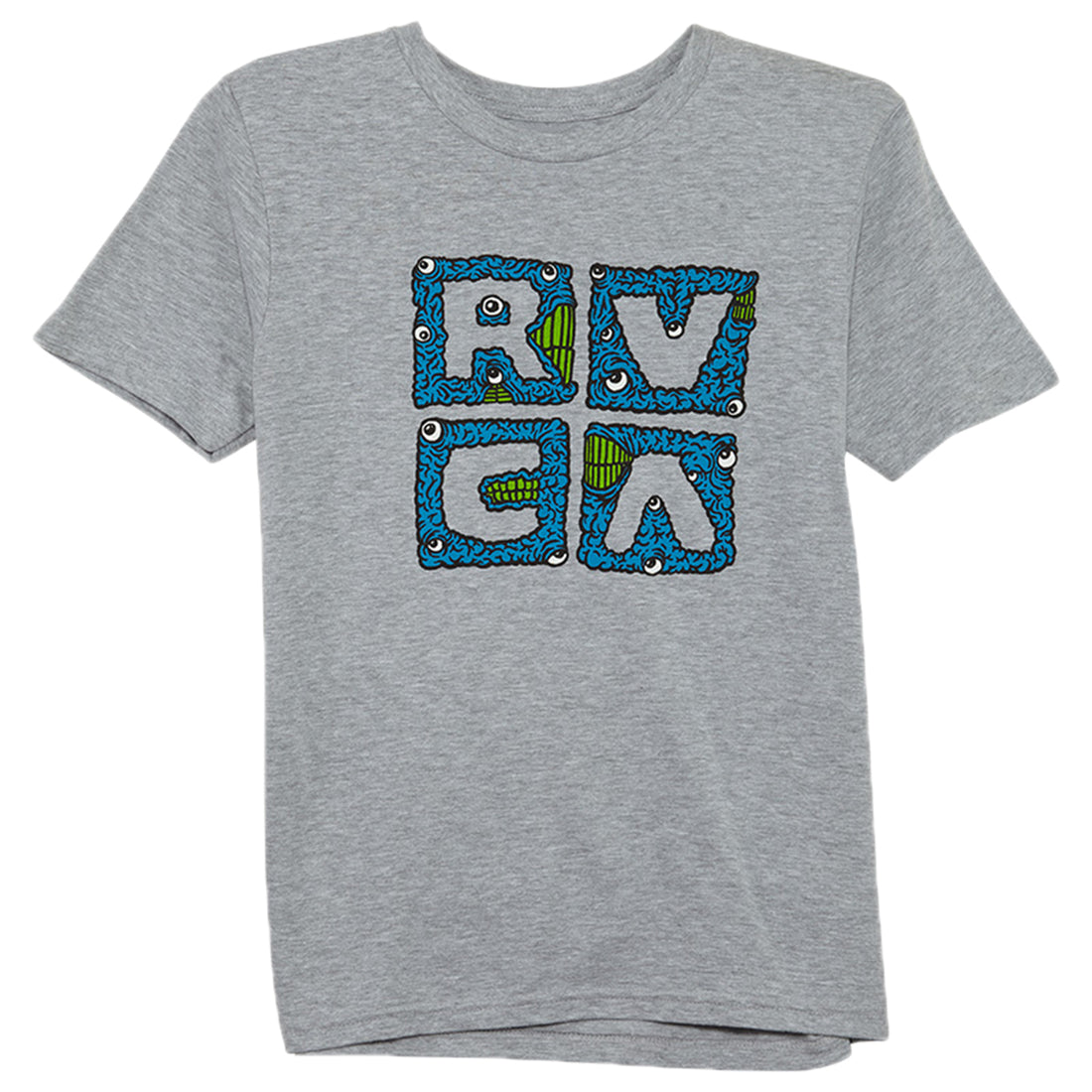RVCA Monster Stack Crewneck T-shirt Big Kids Style : B600203M