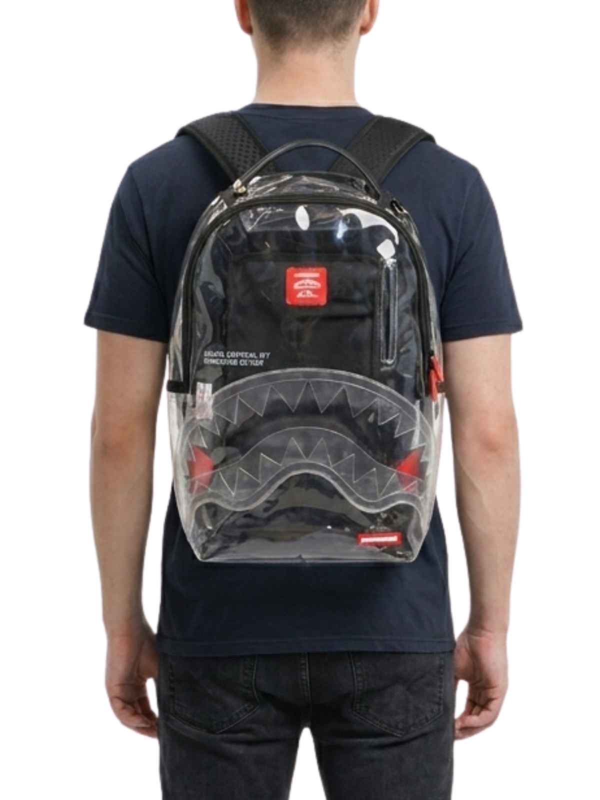 Sprayground Shark Central Clear Dlx Backpack Unisex Style : 910b7752nsz