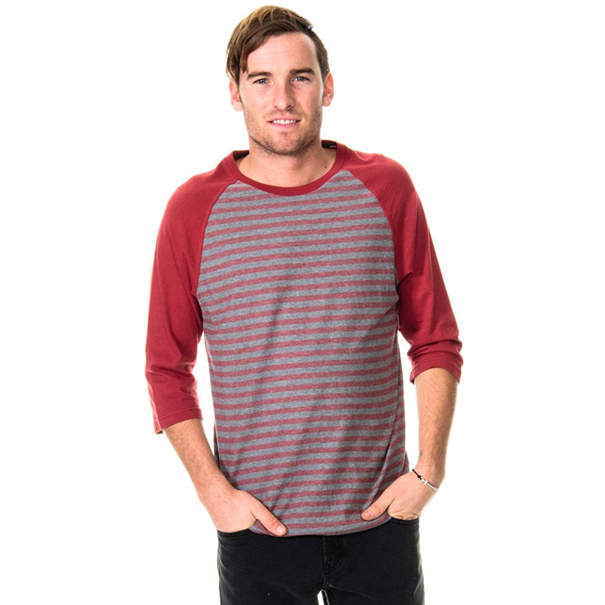 Rvca Bivy Raglan T-shirt - 3/4-sleeve Mens Style : M3919bir