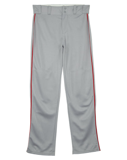 Alleson Relaxed Fit Open Bottom Elastic Waistband Baseball Pants With Braids Mens Style : 605WLB