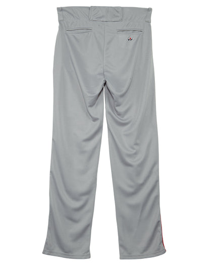 Alleson Relaxed Fit Open Bottom Elastic Waistband Baseball Pants With Braids Mens Style : 605WLB