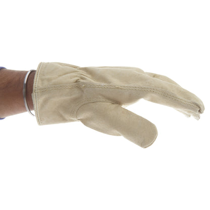 Workseries White Fleece Lined Shirred Back Keystone Gloves Mens Style : 89151