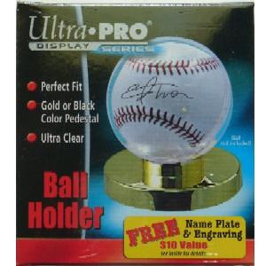 Ultra Pro Baseball Holder With Gold Base Style : 81152