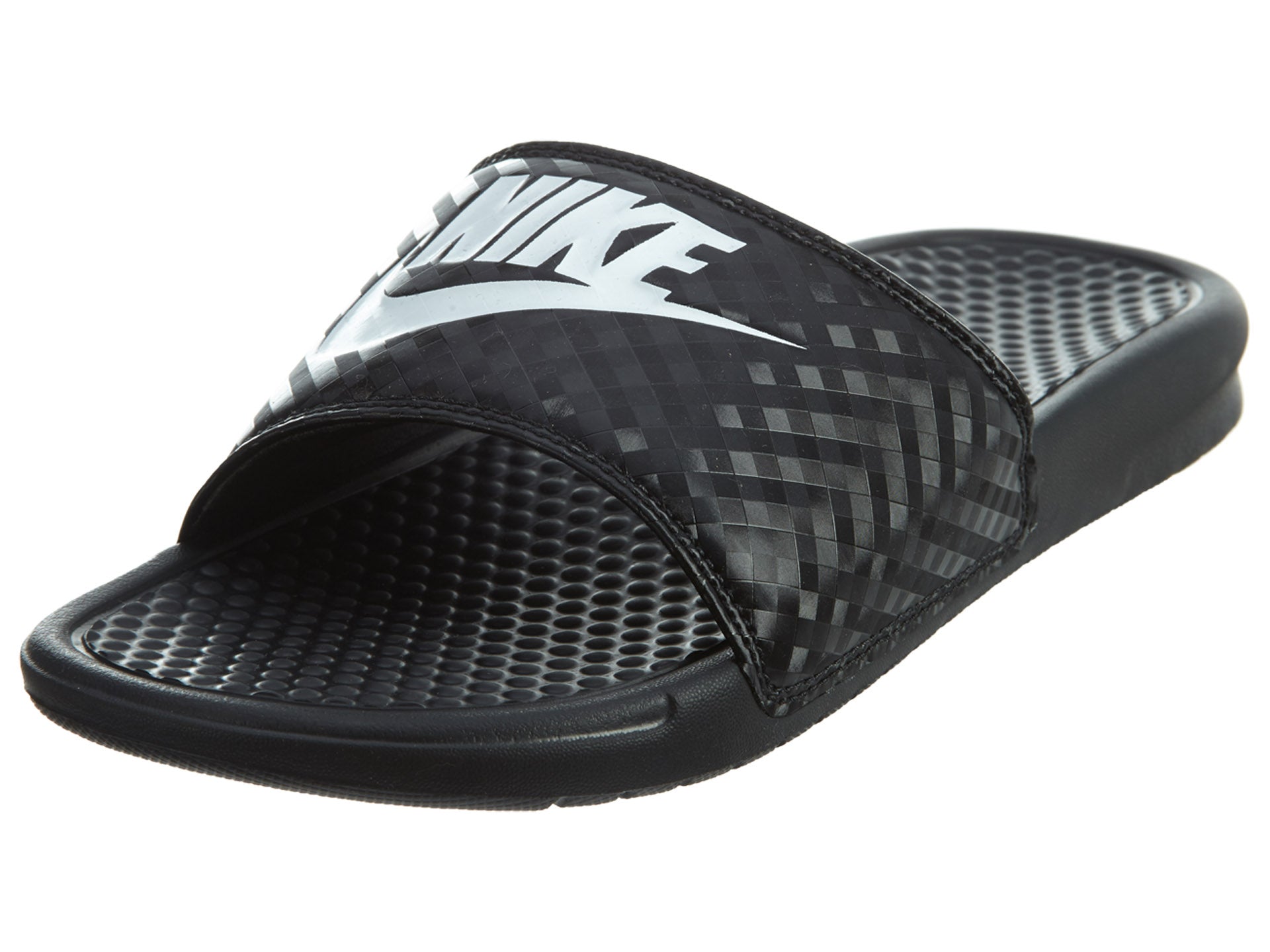Nike Benassi JDI Slides Black/White Womens Style :343881