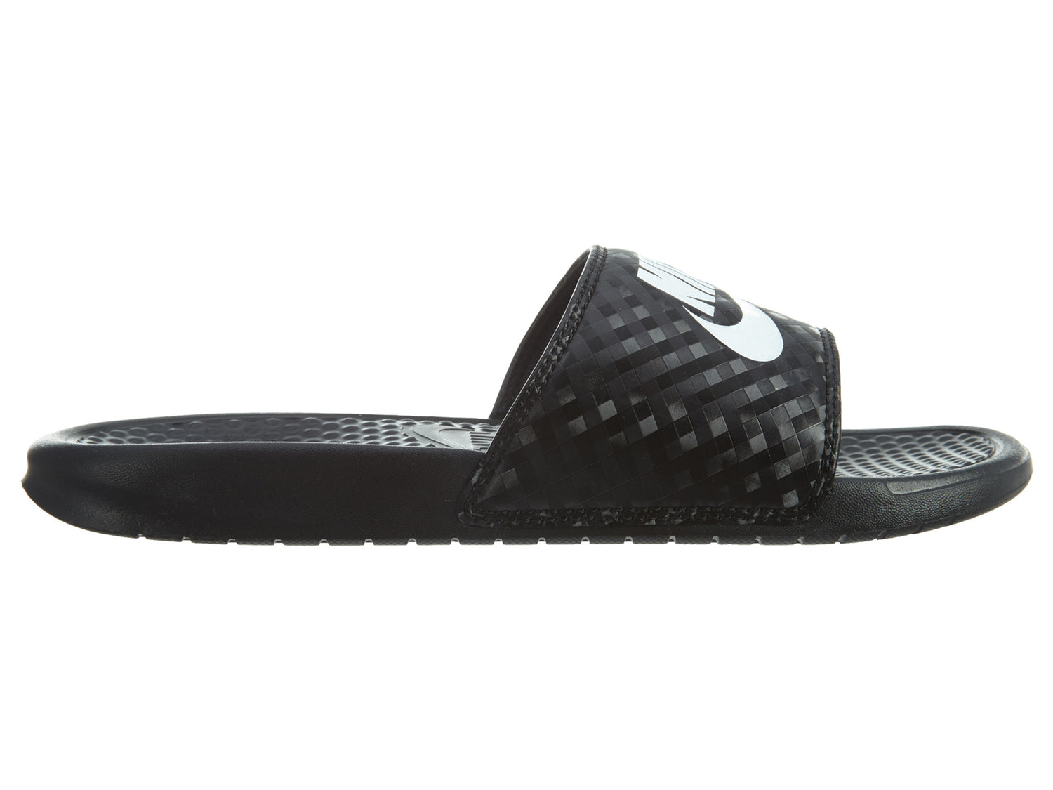 Nike Benassi JDI Slides Black/White Womens Style :343881