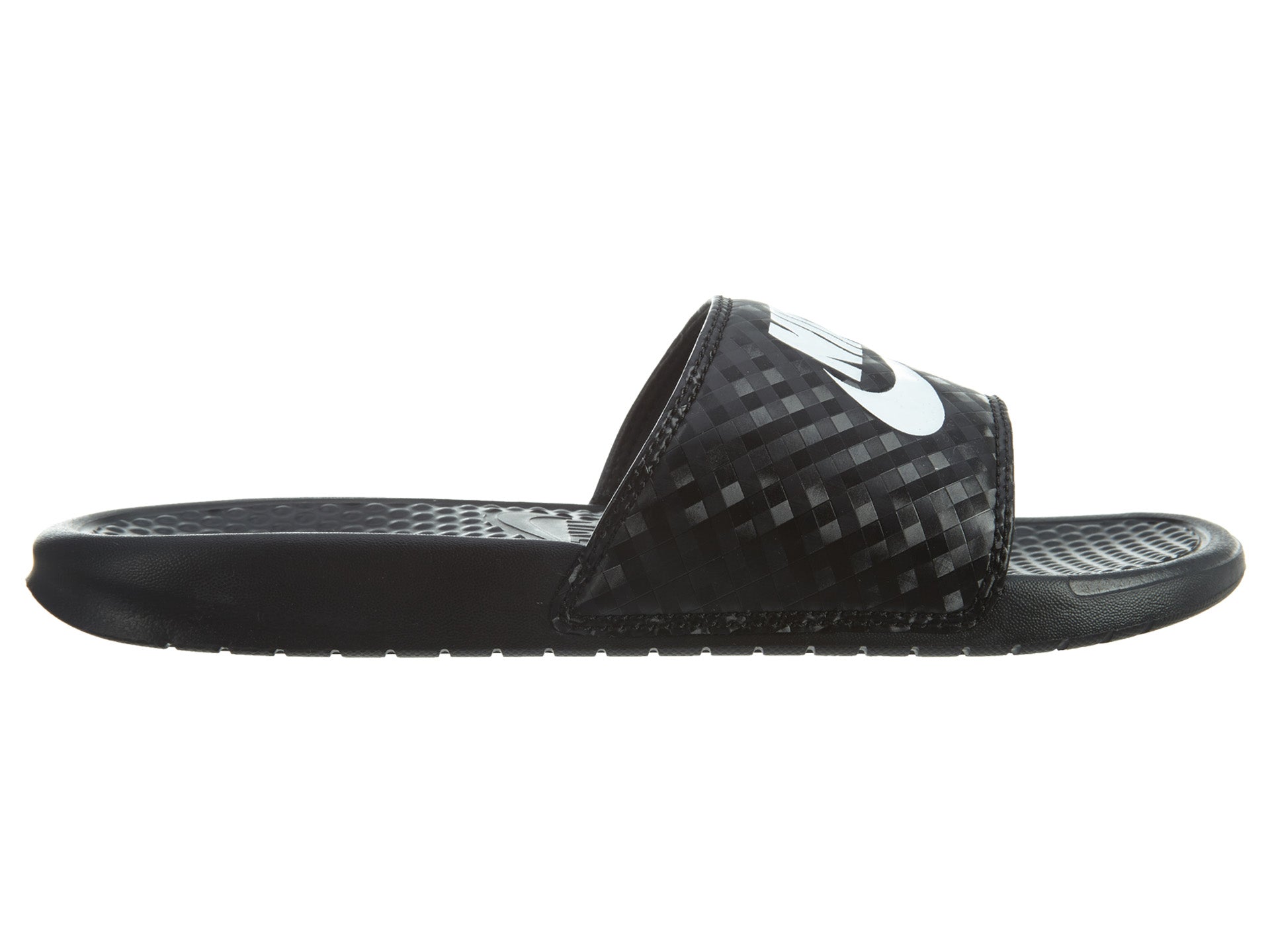 Nike Benassi JDI Slides Black/White Womens Style :343881