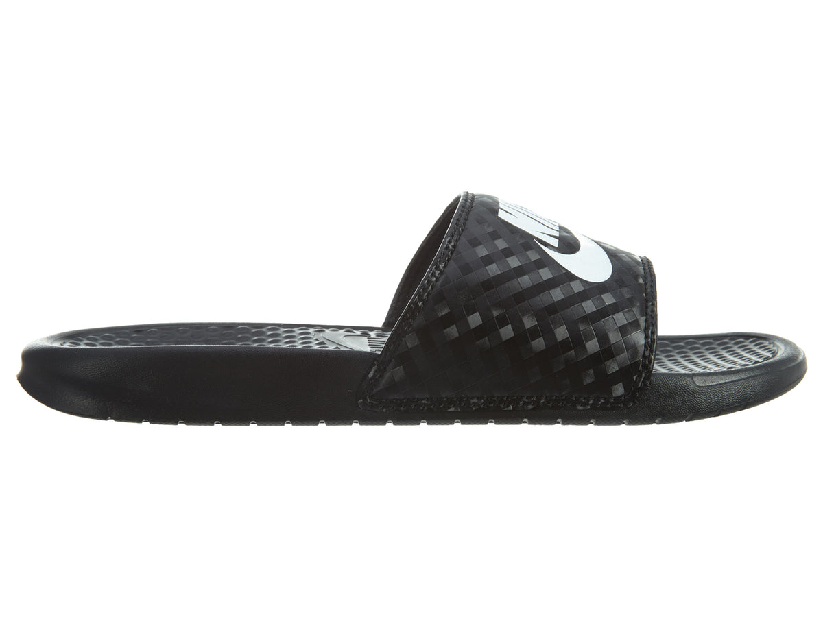 Nike Benassi JDI Slides Black/White Womens Style :343881