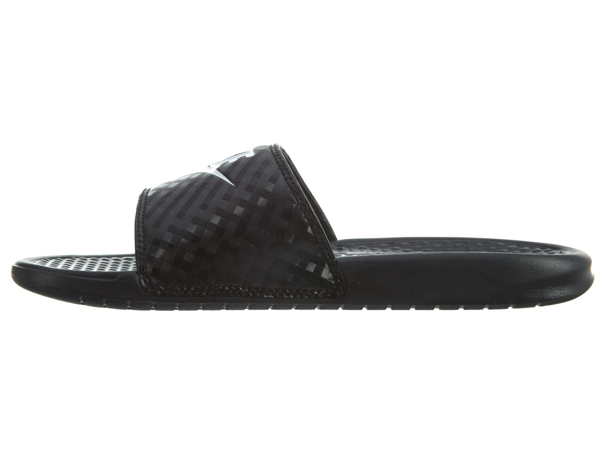 Nike Benassi JDI Slides Black/White Womens Style :343881