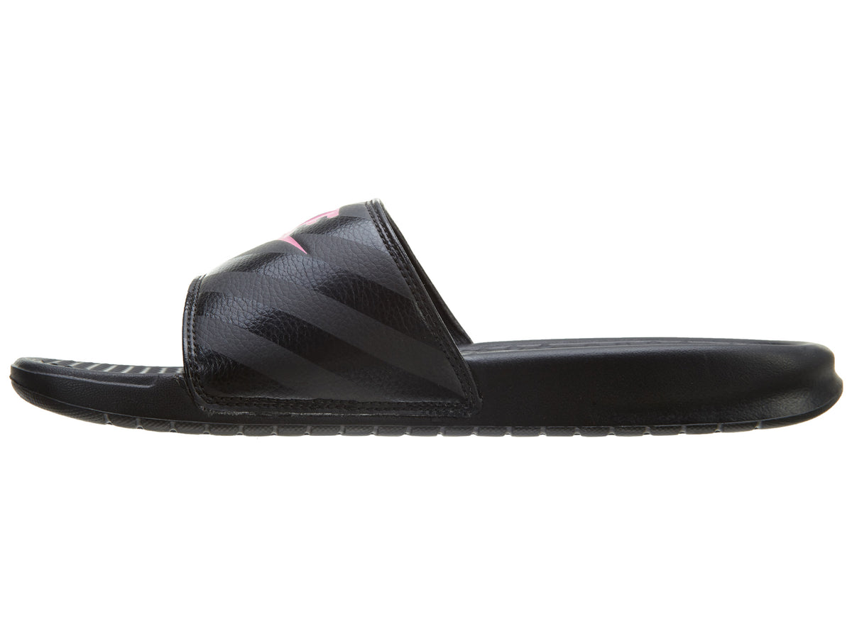 Nike Benassi JDI Black Pink  Womens Style :343881