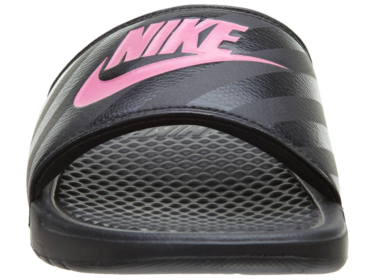 Nike Benassi JDI Black Pink  Womens Style :343881