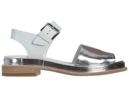 Clarks Madlen Sandal White Leather (Women&