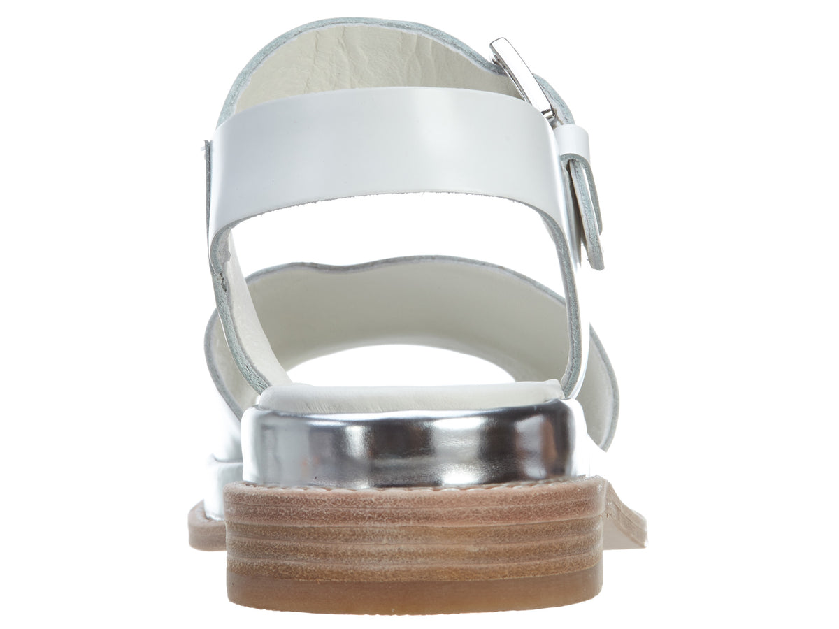 Clarks Madlen Sandal White Leather (Women&