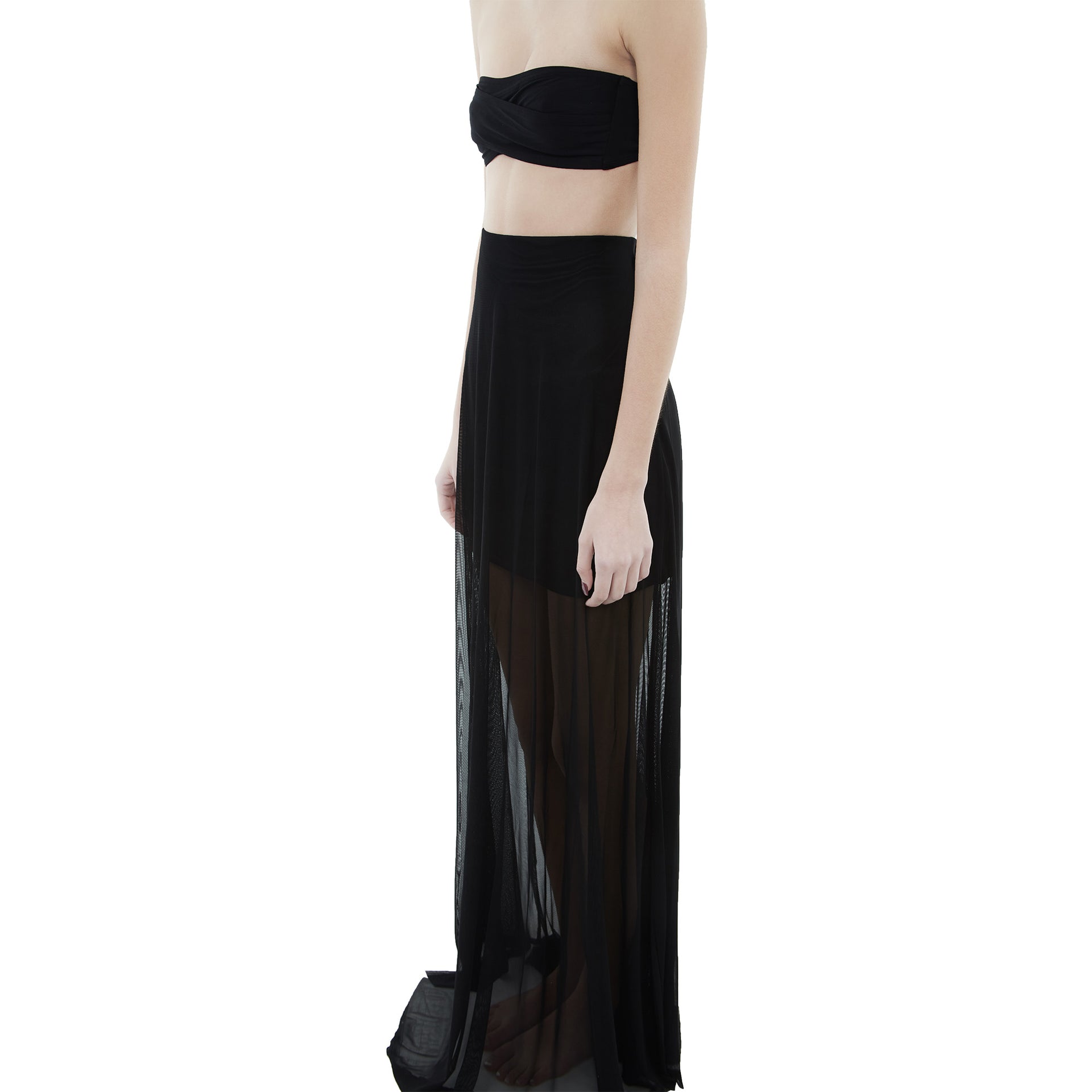 Giorgio West Power Mesh Covered Maxi Womens Style : Bl5002