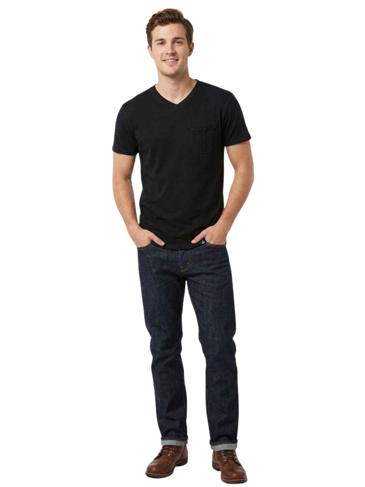 Giorgio West Modern Fit T-shirt With Pocket Mens Style : Dp1303ct