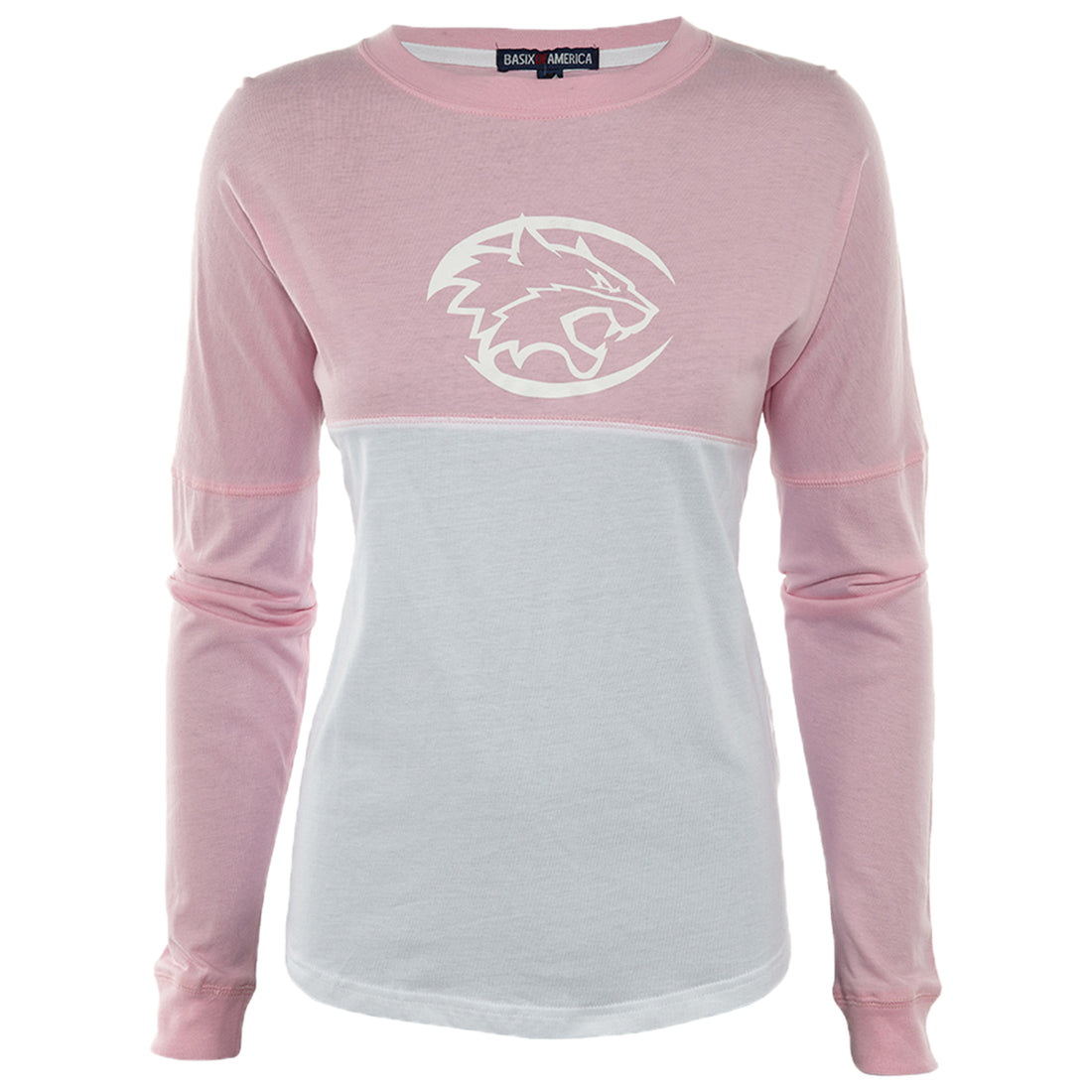 Basix Of America SWR Wildcats Long Sleeves Jumbo Crewneck T-Shirt Womens Style : JR-5660