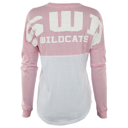 Basix Of America SWR Wildcats Long Sleeves Jumbo Crewneck T-Shirt Womens Style : JR-5660