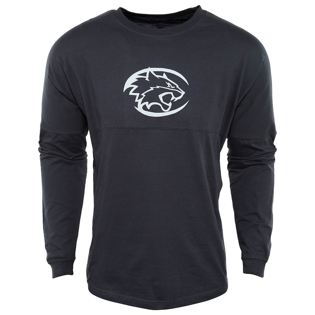 Basix Of America Rocky Point Eagles Long Sleeves Jumbo Crewneck T-Shirt Womens Style : MN-5660