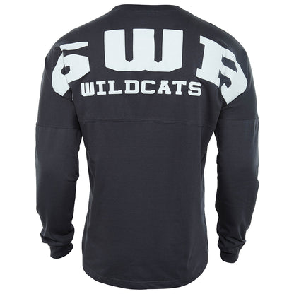 Basix Of America Rocky Point Eagles Long Sleeves Jumbo Crewneck T-Shirt Womens Style : MN-5660