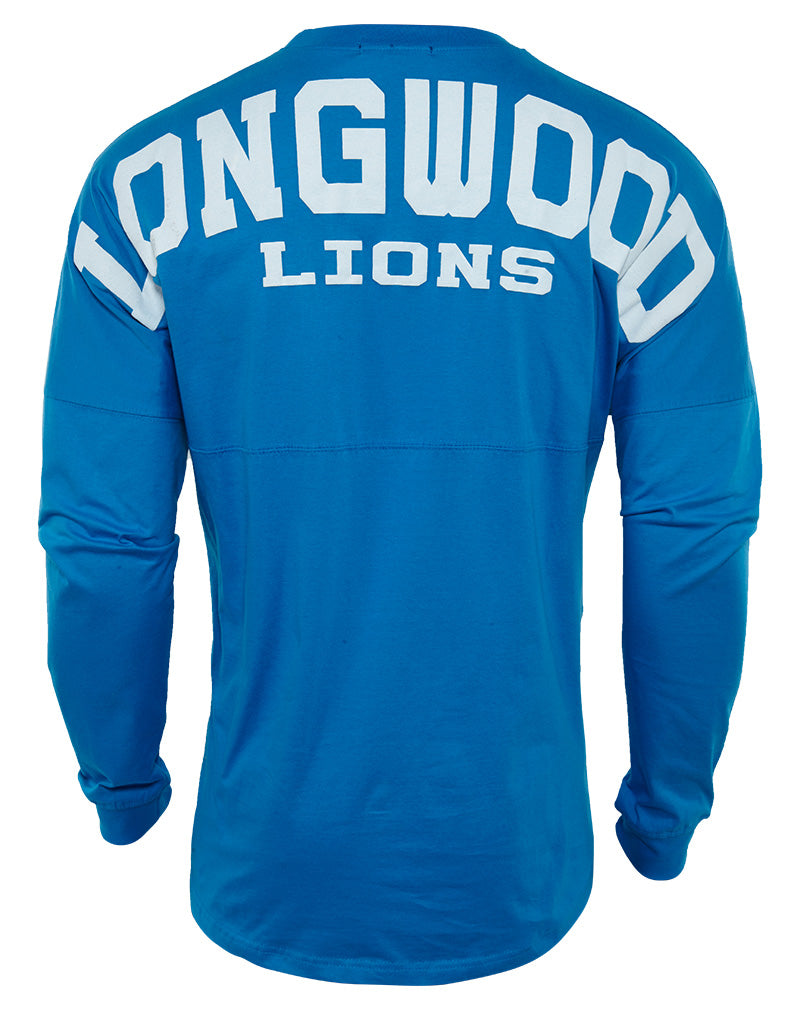 Basix Of America Longwood Lions Logo Long Sleeve Crewneck T-Shirt Unisex Style : MN-5660
