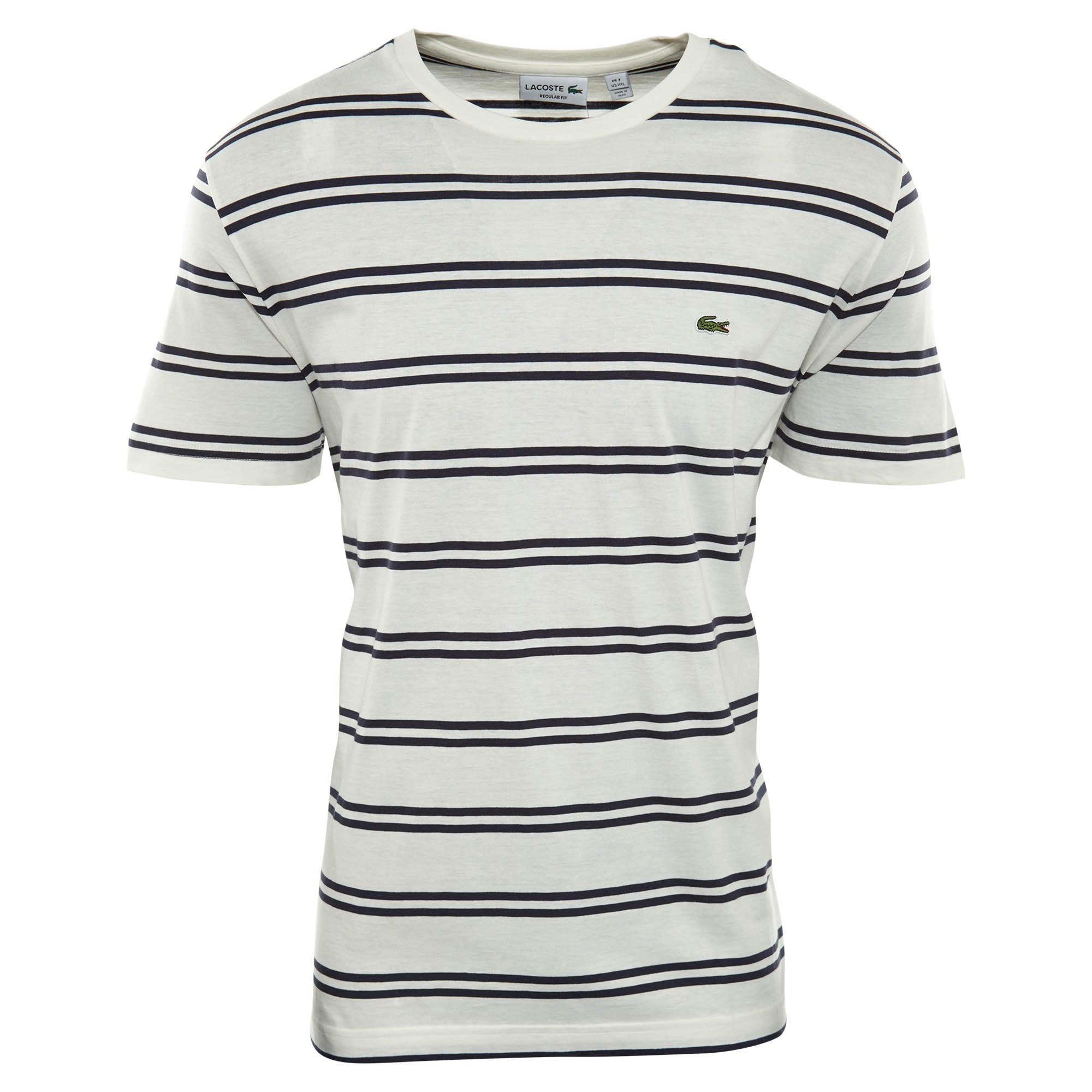 Lacoste Double Stripe Crewneck Tee  Mens Style : Th2708-51