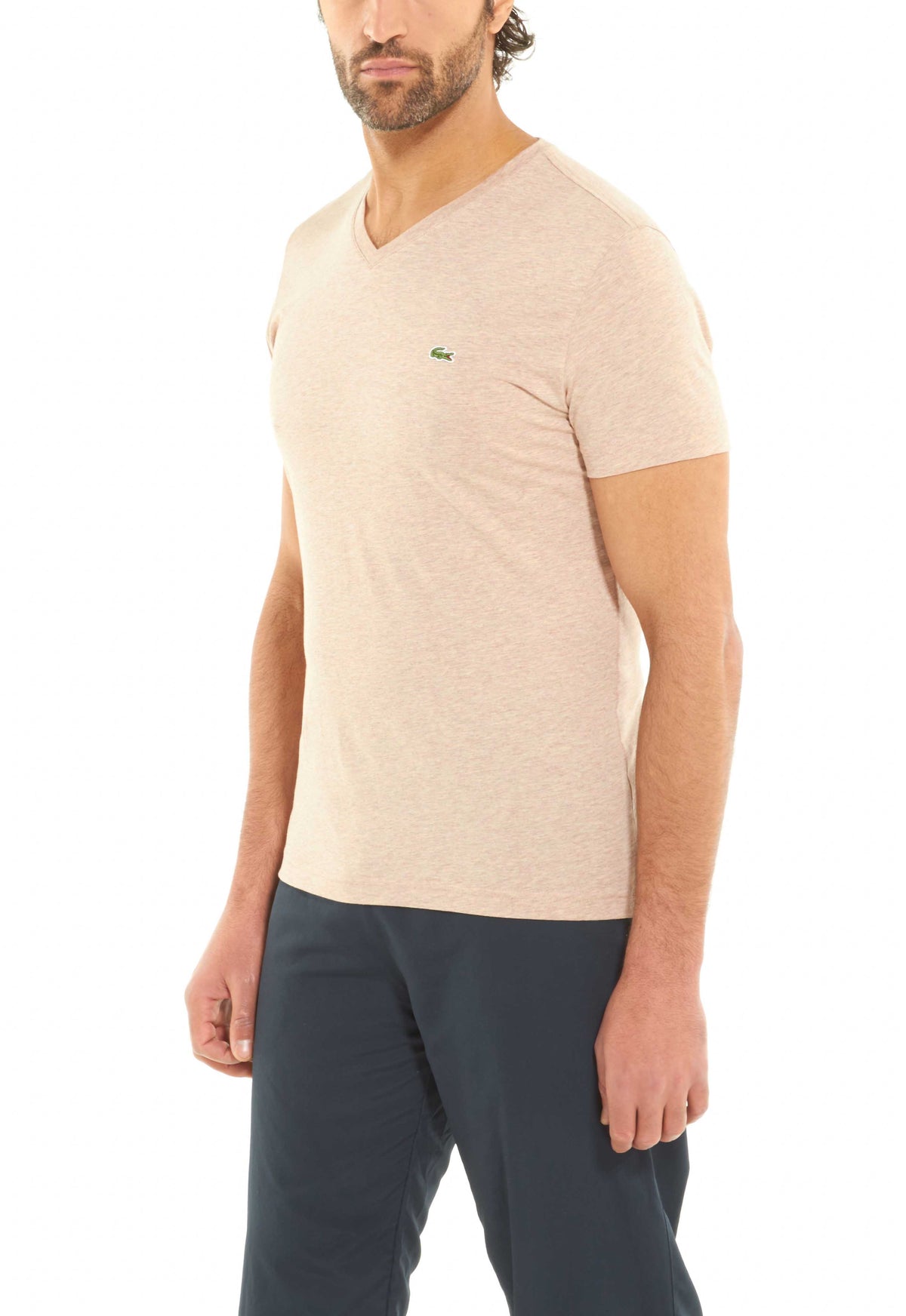 Lacoste Short Sleeve Pima Jersey V neck T-shirt Style 
