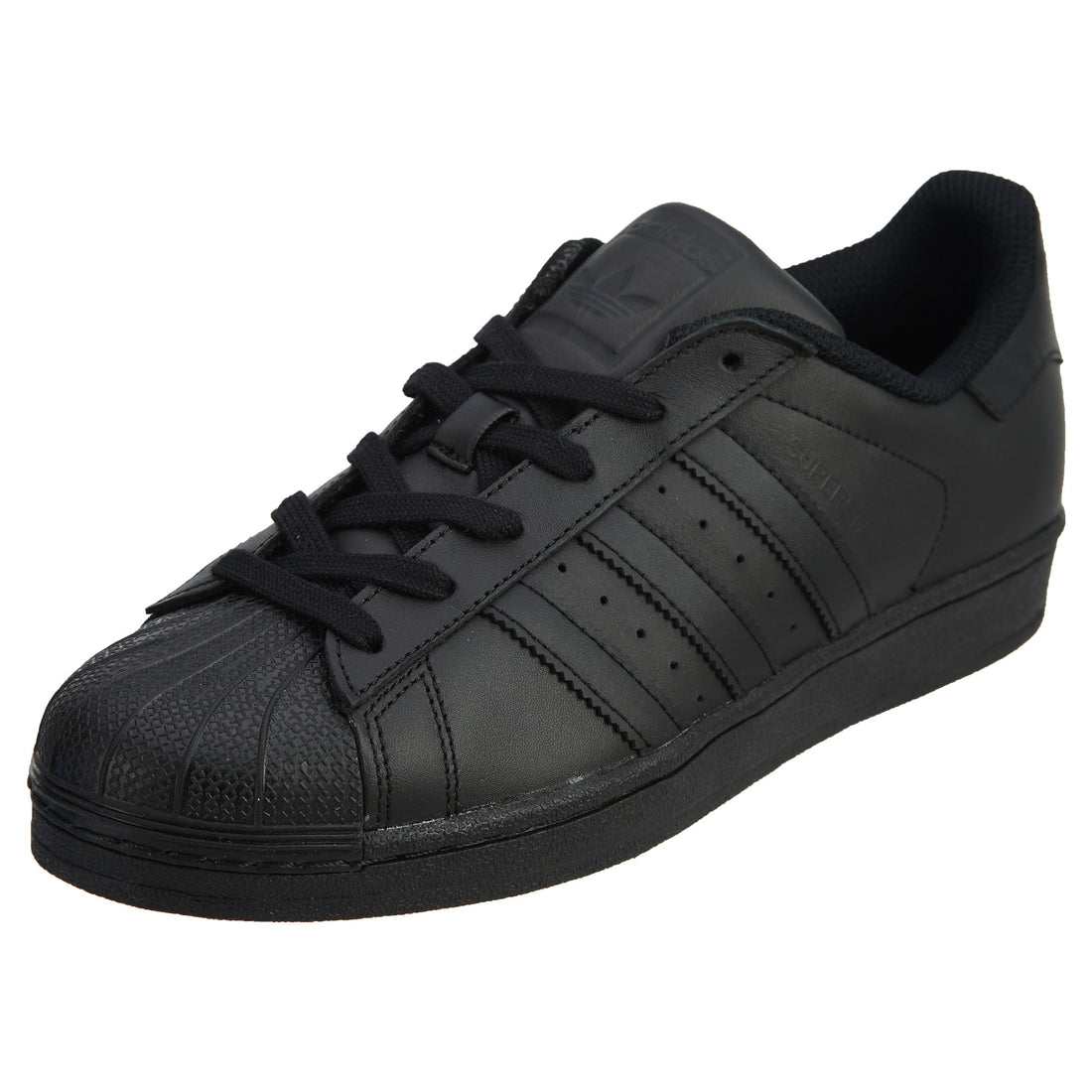 Adidas Superstar Casual Sneakers -Black/Black/Black Mens Style :AF5666