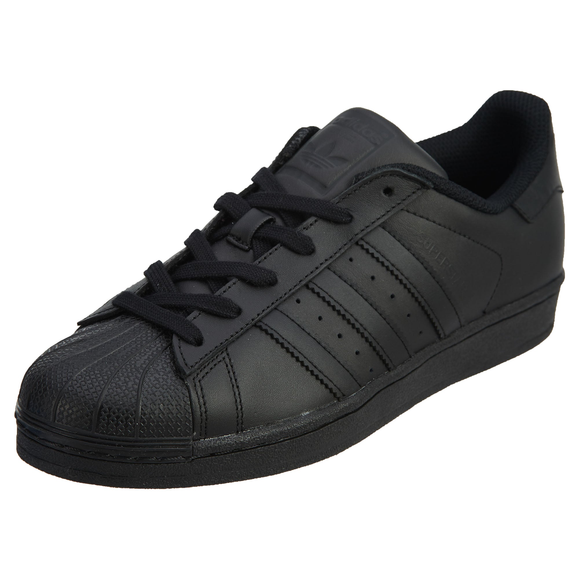 Adidas Superstar Casual Sneakers -Black/Black/Black Mens Style :AF5666