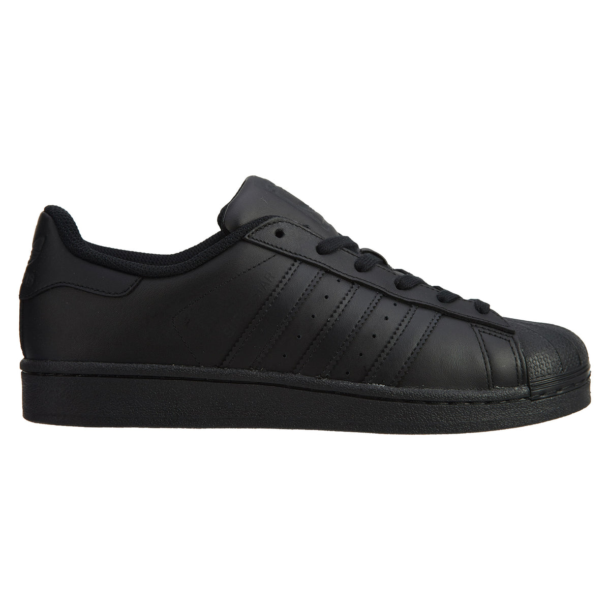Adidas Superstar Casual Sneakers -Black/Black/Black Mens Style :AF5666
