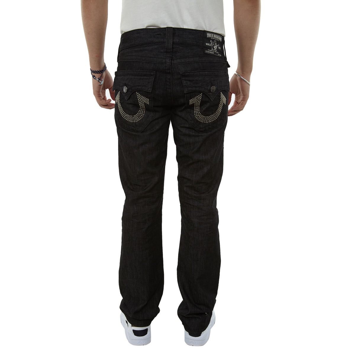 True Religion Ricky Nickel Stud Logo Jean Mens Style : Mq6859j02