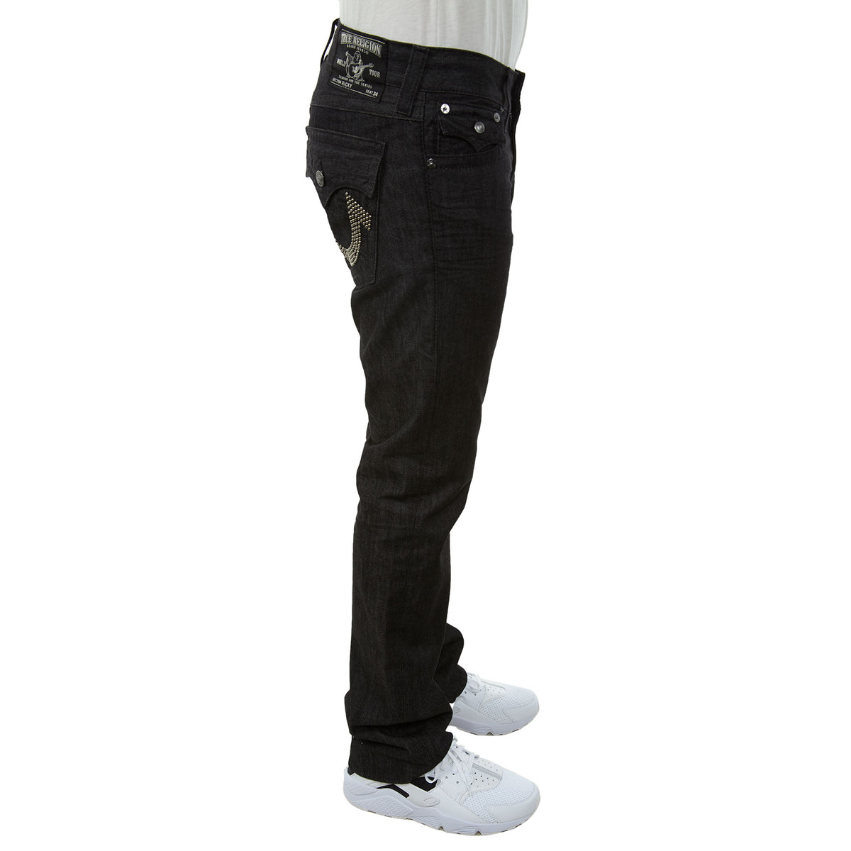 True Religion Ricky Nickel Stud Logo Jean Mens Style : Mq6859j02
