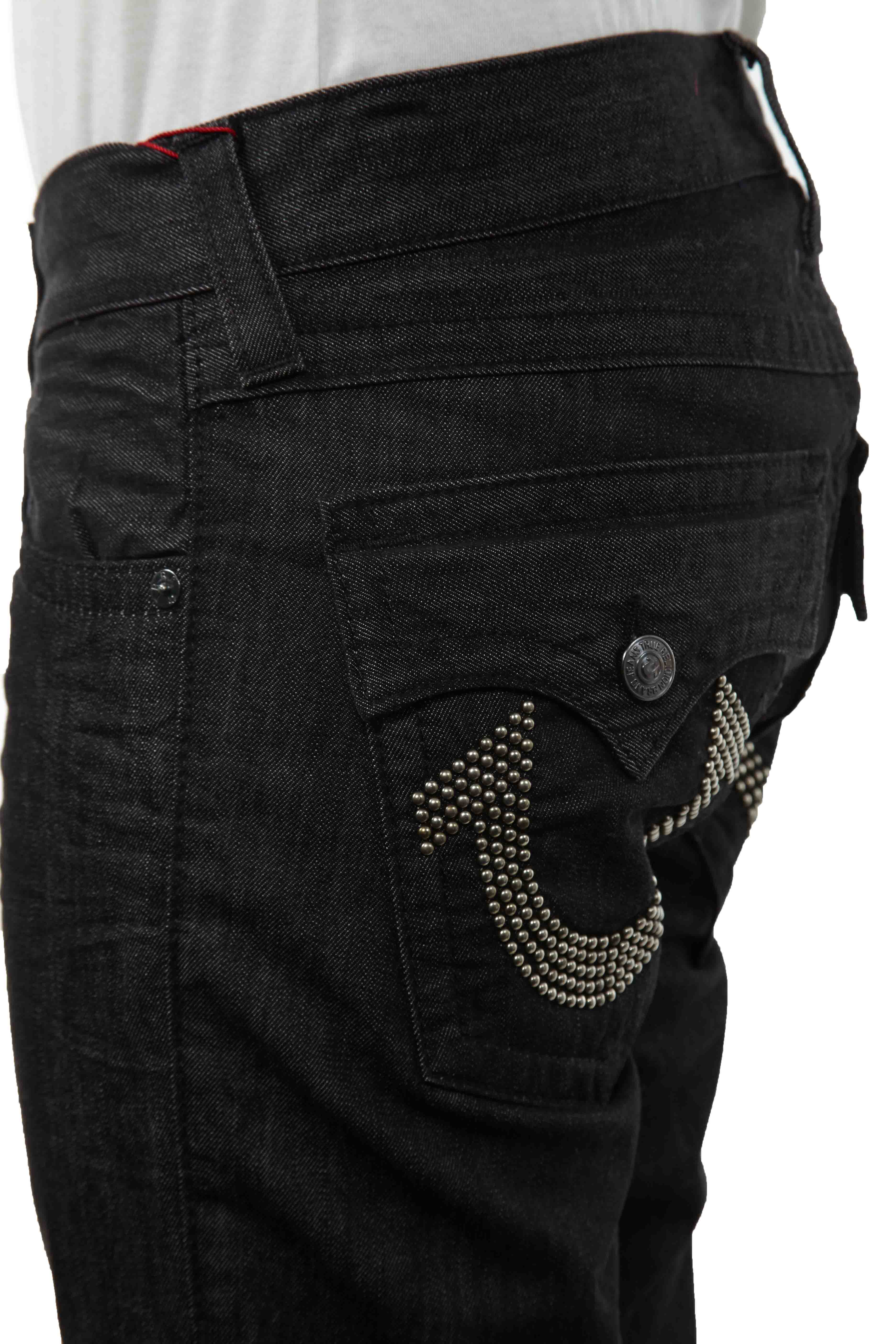 True Religion Ricky Nickel Stud Logo Jean Mens Style : Mq6859j02