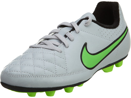 Nike Jr Tiempo Rio II FG-R Wolf Grey/Green Strike Boys / Girls Style :631286