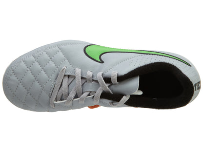 Nike Jr Tiempo Rio II FG-R Wolf Grey/Green Strike Boys / Girls Style :631286