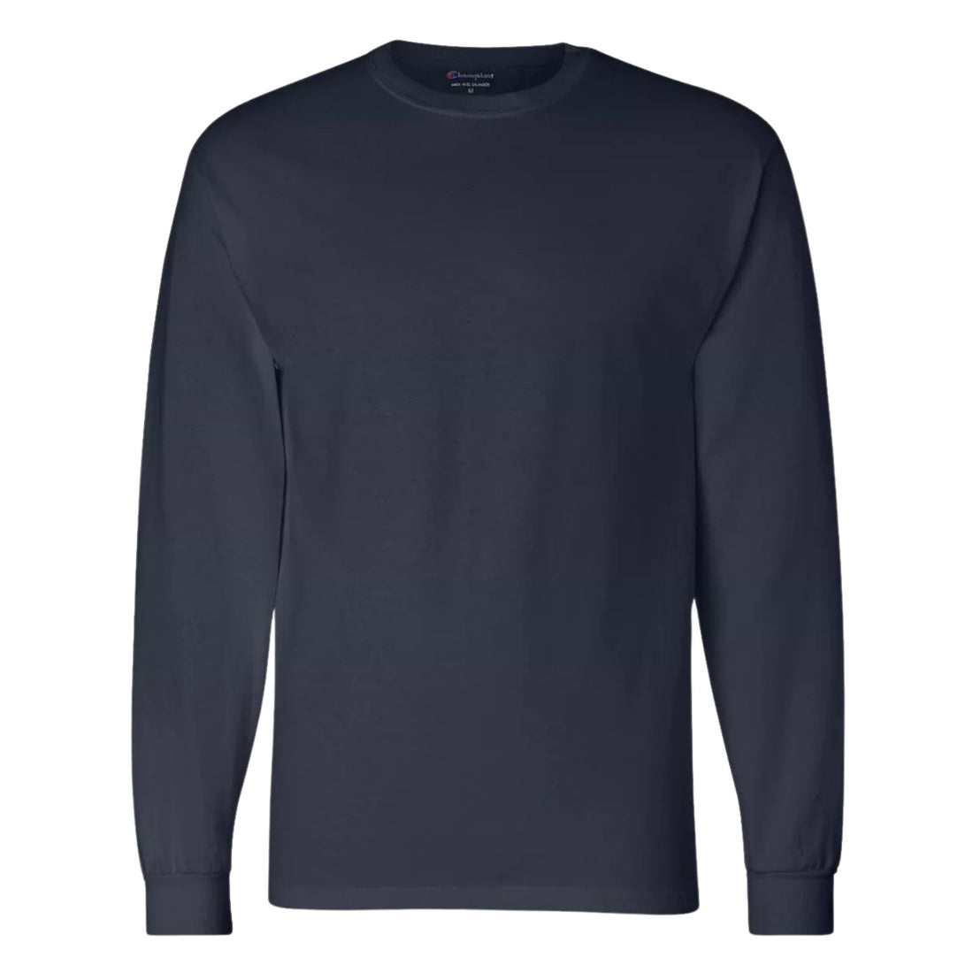 CHAMPION AUTHENTIC LONG SLEEVE TSHIRT:CC8C-NAVY