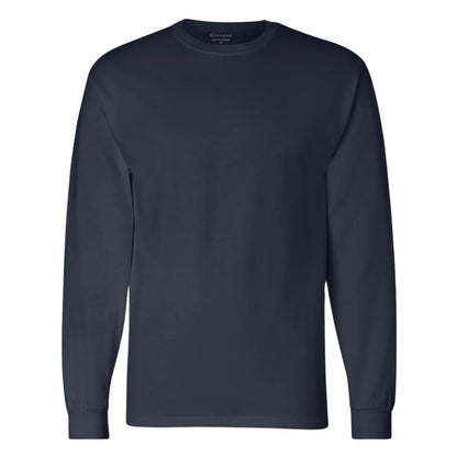 CHAMPION AUTHENTIC LONG SLEEVE TSHIRT:CC8C-NAVY