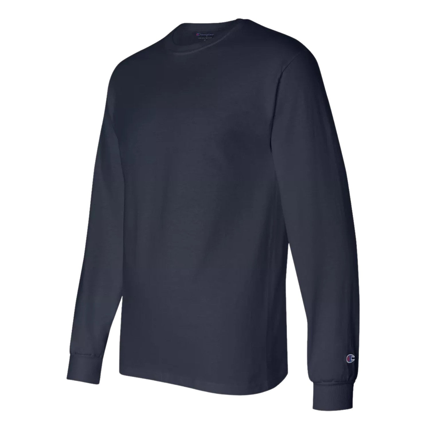 CHAMPION AUTHENTIC LONG SLEEVE TSHIRT:CC8C-NAVY