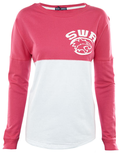 Basix Of America Panther SWR Lacrosse Two Tone Fleece Crewneck Pullover Womens Style : CNR-5000-01