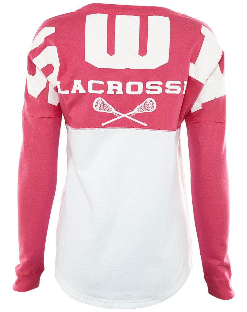 Basix Of America Panther SWR Lacrosse Two Tone Fleece Crewneck Pullover Womens Style : CNR-5000-01