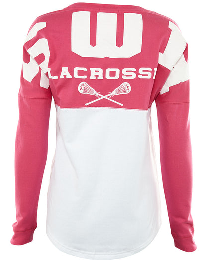 Basix Of America Panther SWR Lacrosse Two Tone Fleece Crewneck Pullover Womens Style : CNR-5000-01